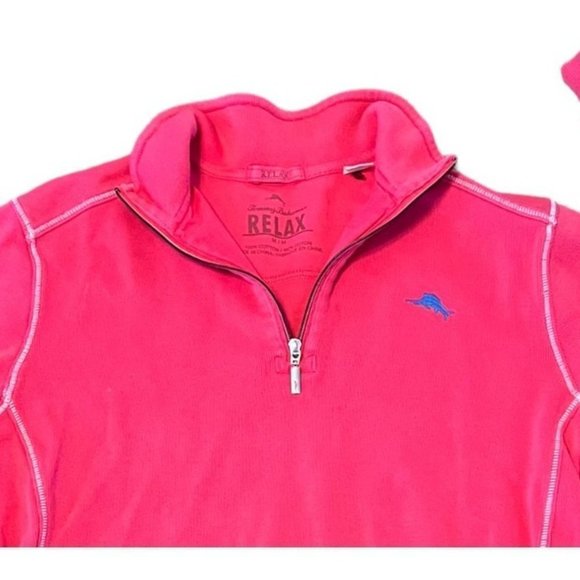 tommy Bahama RELAX women's fuschia pink zip front jacket size M - Picture 2 of 6